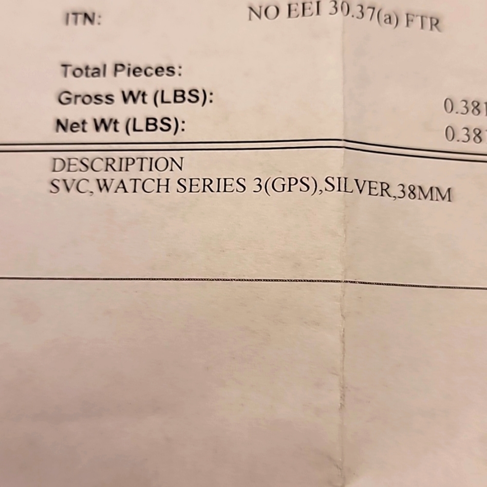 New in box Apple svc watch series 3 silver